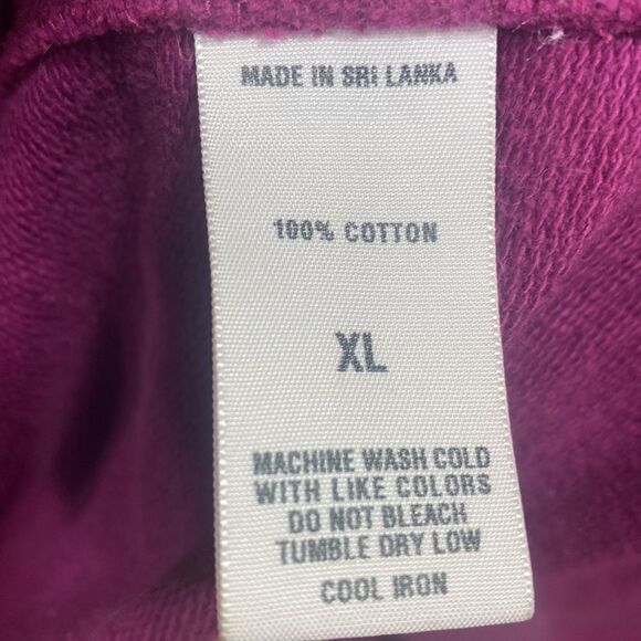 Lucky Brand Womens Terry Wrap Cotton Burgundy Belted Jacket - Picture 12 of 12